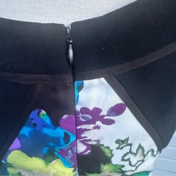 Ellen Tracy Blue Sheath Midi Dress Sleeveless Crew Neck - Picture 5 of 12